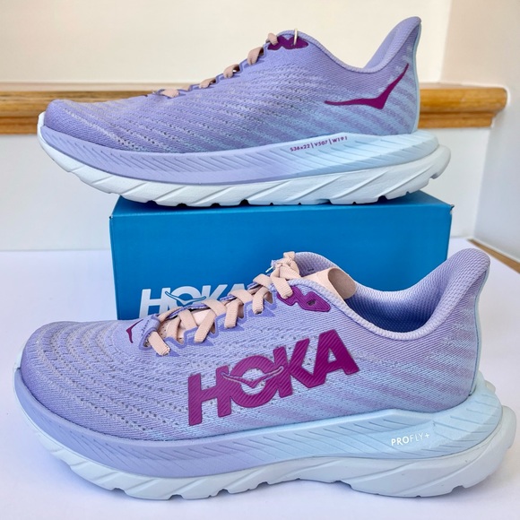 NWT Hoka Mach 5 Running Shoes in Baby Lavender / Summer Song , Hoka One One - Picture 3 of 15